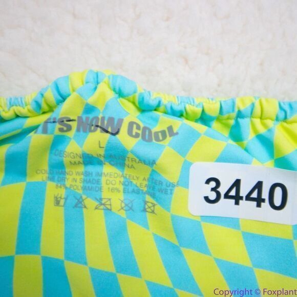 NEW It’s Now Cool x free people checkered wave bikini bottom, L - Picture 7 of 14